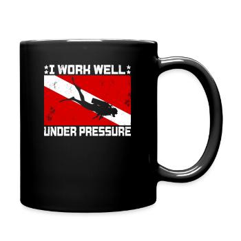 Dive Master Rescue Diver Tauchlehrer - Tasse einfarbig - Schwarz - Rechts