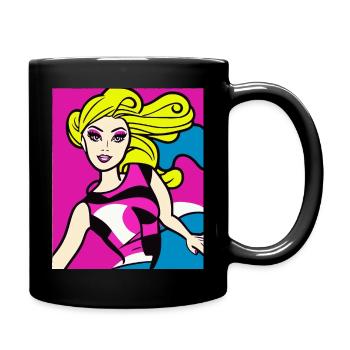 70's are back - Tasse einfarbig - Schwarz - Rechts
