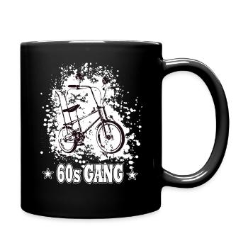 HIGH RISER - Bonanzarad - 60s Gang - Flower Power - Tasse einfarbig - Schwarz - Rechts