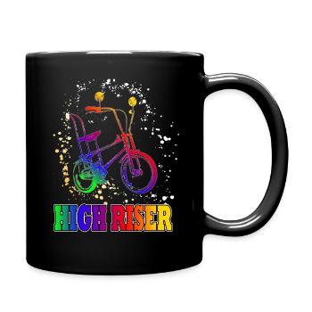 HIGH RISER - Bonanza Wheel - Flower Power - Polo Wheel - Full Colour Mug - black - Right