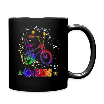 HIGH RISER - Bonanzarad - 60s Gang - Flower Power - Tasse einfarbig - Schwarz - Rechts