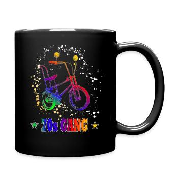 HIGH RISER - Bonanza wheel - 70s gear - Flower Power - Full Colour Mug - black - Right