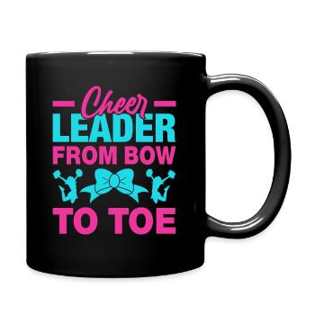 Cheerleader von Kopf bis zum Zeh - Tasse einfarbig - Schwarz - Rechts