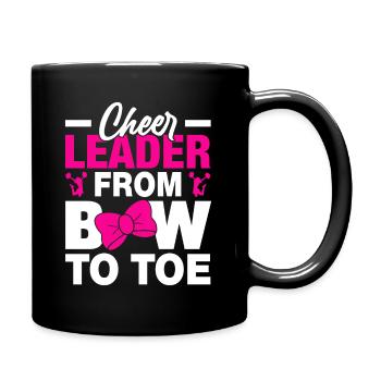 Cheerleader von Kopf bis zum Zeh - Tasse einfarbig - Schwarz - Rechts