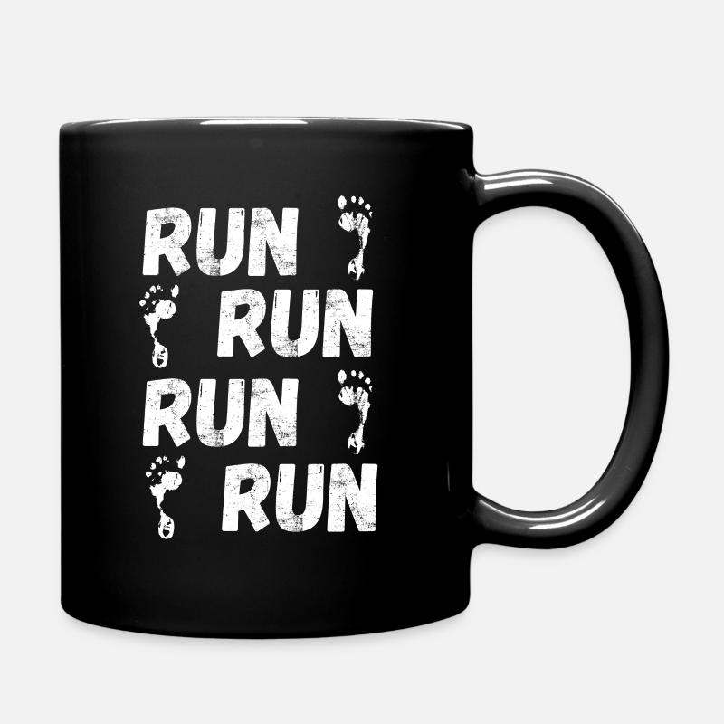 laufen, joggen, joggen, läufer - Tasse einfarbig - Schwarz