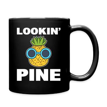 Ananas Wortspiele Fruchtbar - Tasse einfarbig - Schwarz - Rechts