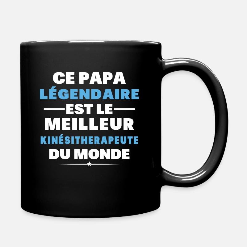 Papa Légendaire est le Meilleur Kinésithérapeute - Mug uni - noir