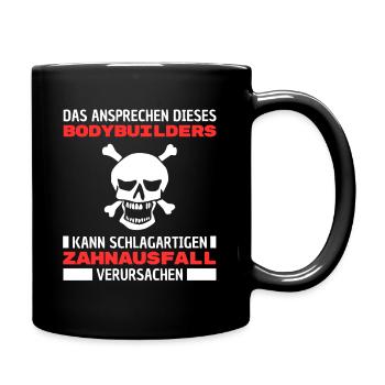 BODYBUILDING T-SHIRT GESCHENK FÜR BODYBUILDER - Tasse einfarbig - Schwarz - Rechts