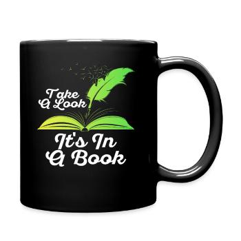 Jetez un coup d’œil C’est dans un rat de bibliothèque de lecture de livre - Mug uni - noir - Droite