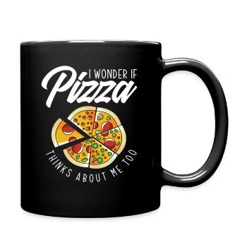 Pizza Liebehaber Gift - Full Colour Mug - black - Right
