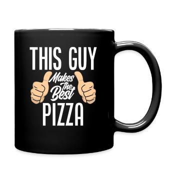 pizza pizza maker pizza baking gift - Full Colour Mug - black - Right
