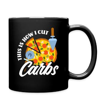 Pizza - Mug uni - noir - Droite