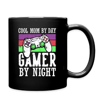 Cool Gaming Maman By Day Gamer By Night - Mug uni - noir - Droite