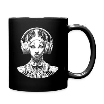 Hip-Hop meets Avantgarde: Das Shirt der Zukunft! - Tasse einfarbig - Schwarz - Rechts