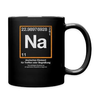 Na - Element Periodic Table for Greeting - Full Colour Mug - black - Right