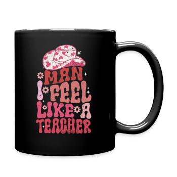 Homme Je me sens comme un enseignant - Mug uni - noir - Droite