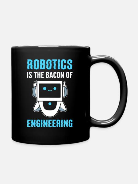 Lustige Robotik Roboterprogrammierer - Tasse einfarbig - Schwarz