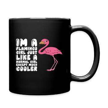 Drôle de flamant rose - Mug uni - noir - Droite