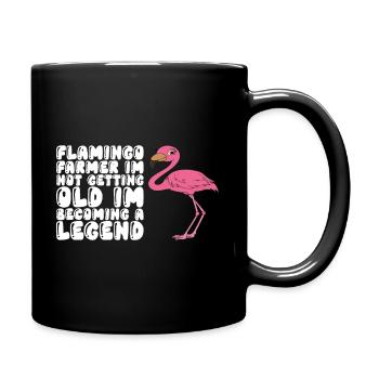 Drôle de flamant rose - Mug uni - noir - Droite