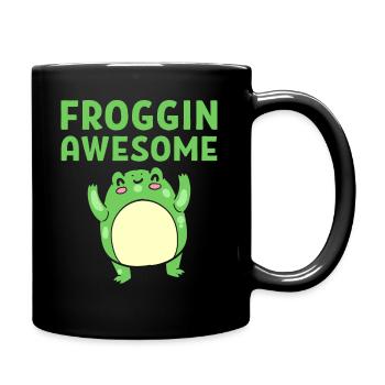 Frosch -Wortspiele Herpetologe - Tasse einfarbig - Schwarz - Rechts
