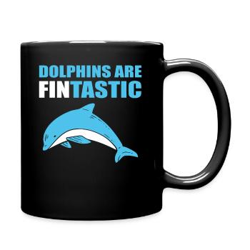 Delfine Liebhaber Delphin Trainer - Tasse einfarbig - Schwarz - Rechts