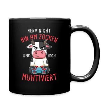 Controller Videospiel Gamer Computerspiel Zocken - Tasse einfarbig - Schwarz - Rechts