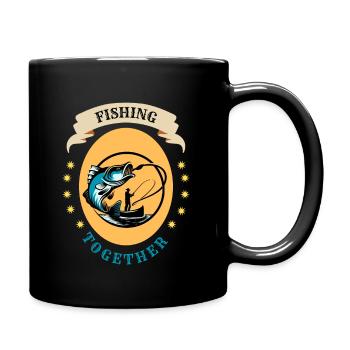 Pêcher ensemble - Mug uni - noir - Droite