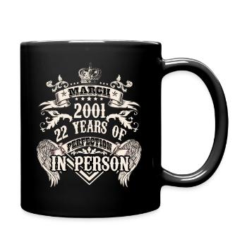Chambres d’anniversaire pour hommes pour Bélier 22 ans Légendaire - Mug uni - noir - Droite
