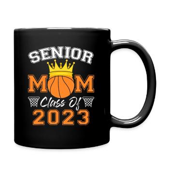 Senior Mom 2023 Basketball Class Of 2023 - Full Colour Mug - black - Right