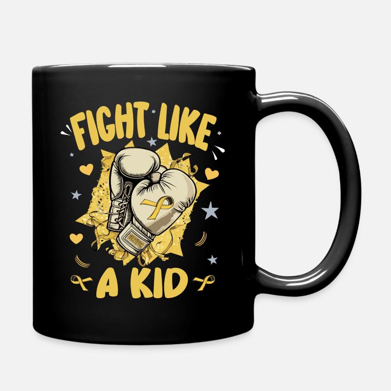 sensibilisation Cancer combattez comme un enfant - Mug uni - noir