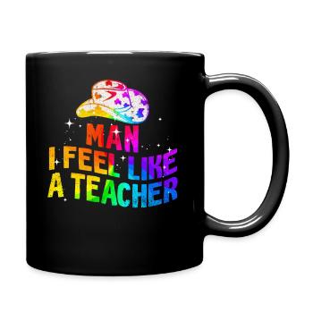 Homme Je me sens comme un enseignant - Mug uni - noir - Droite