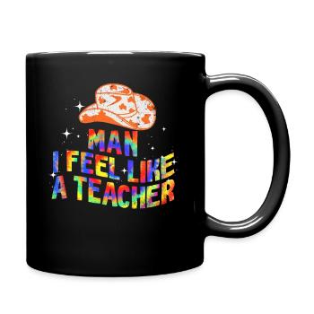 Homme Je me sens comme un enseignant - Mug uni - noir - Droite