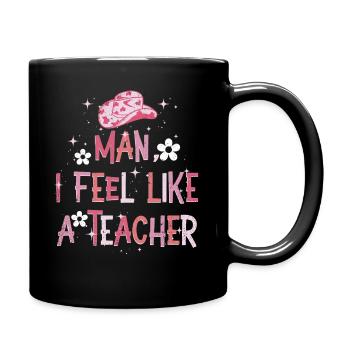 Homme Je me sens comme un enseignant - Mug uni - noir - Droite