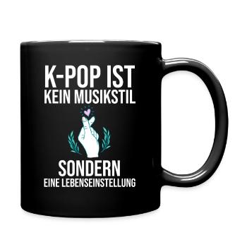 Korea Musik Kpop - Tasse einfarbig - Schwarz - Rechts