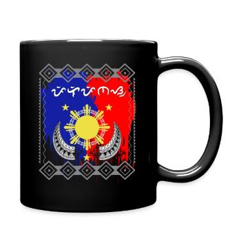 Phil.Flag / Baybayin word Pilipinas (Philippines) - Tasse einfarbig - Schwarz - Rechts