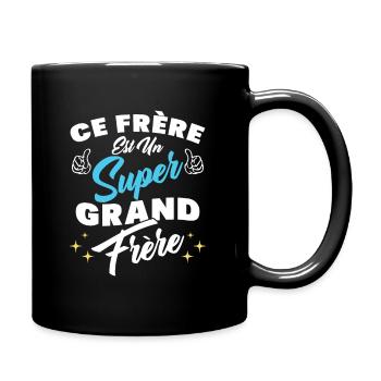 ce frère est un super grand frère - Mug uni - noir - Droite