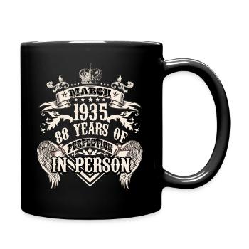 Birthday vintage 1935 88 years of a legend - Full Colour Mug - black - Right