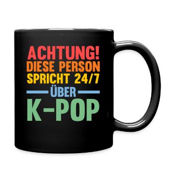 Korea Musik Kpop - Tasse einfarbig - Schwarz - Rechts