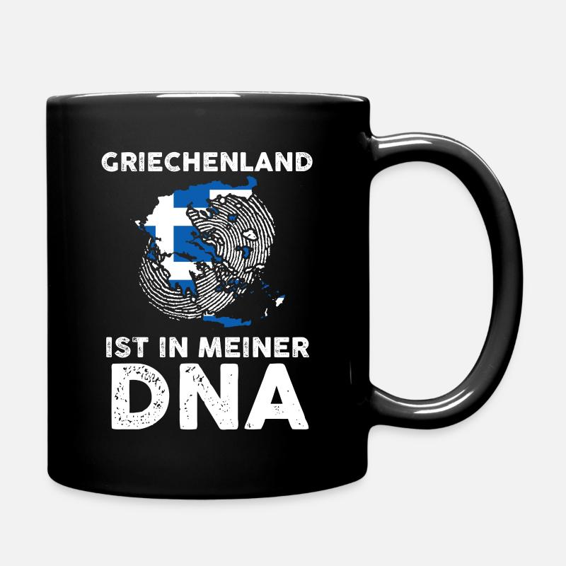 Griechen Grieche Griechenland - Tasse einfarbig - Schwarz