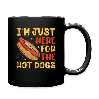 Manger des hot-dogs - pour les amateurs de délicieux hot-dogs - Mug uni - noir - Droite