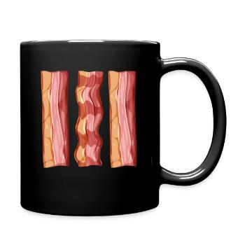 Bacon lover- I do bacon on it - Full Colour Mug - black - Right