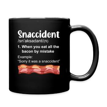 Bacon lover- I do bacon on it - Full Colour Mug - black - Right