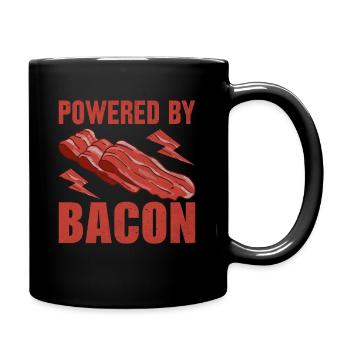 Bacon lover- I do bacon on it - Full Colour Mug - black - Right