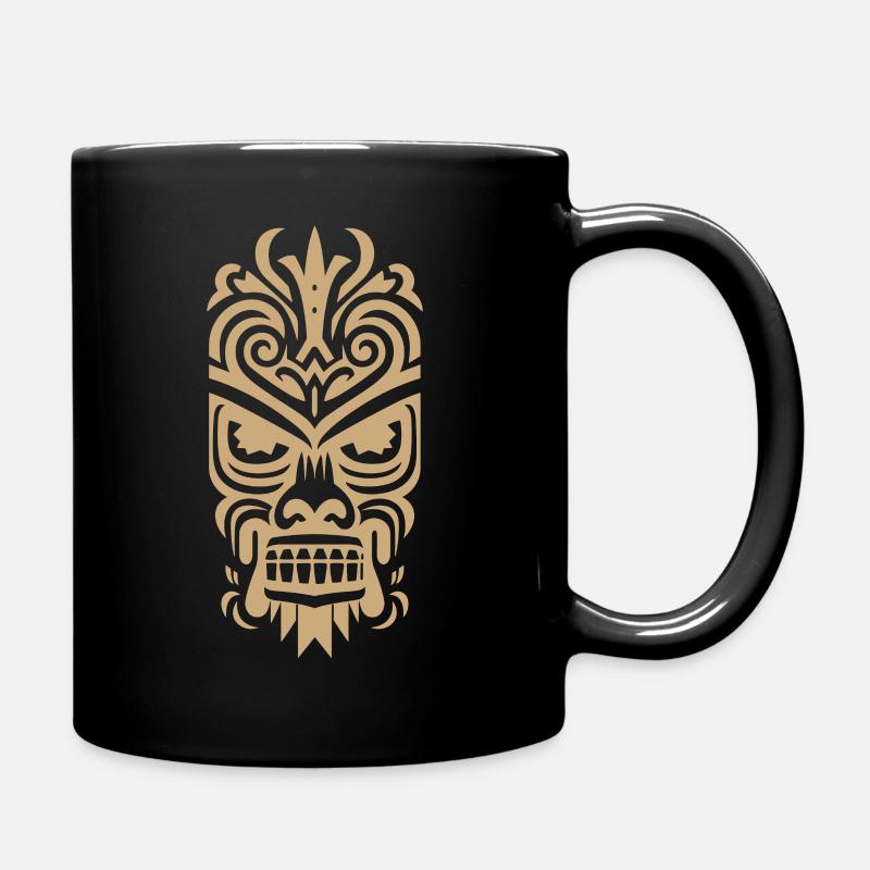 Tiki Maske - Tasse einfarbig - Schwarz