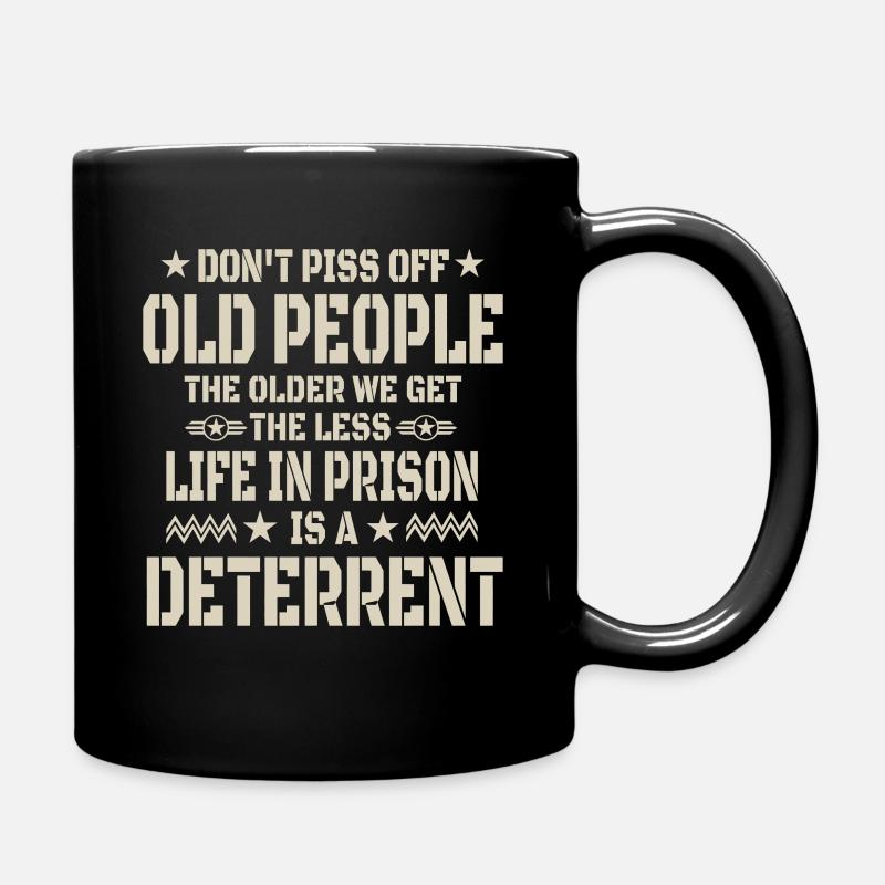 Citation drôle de personnes âgées - Mug uni - noir