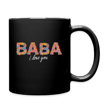 BABA I LOVE YOU T-Shirt, Baba T-Shirt Cadeaux - Mug uni - noir - Droite