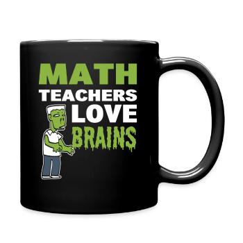 Lustiger Mathematiklehrer - Tasse einfarbig - Schwarz - Rechts