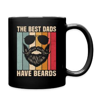 The Best Dads Have Beards - Full Colour Mug - black - Right