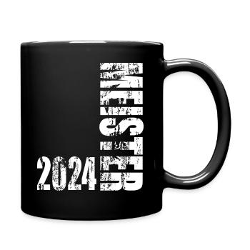 Meister 2024 Aufstiegstrikot Vintage - Tasse einfarbig - Schwarz - Rechts