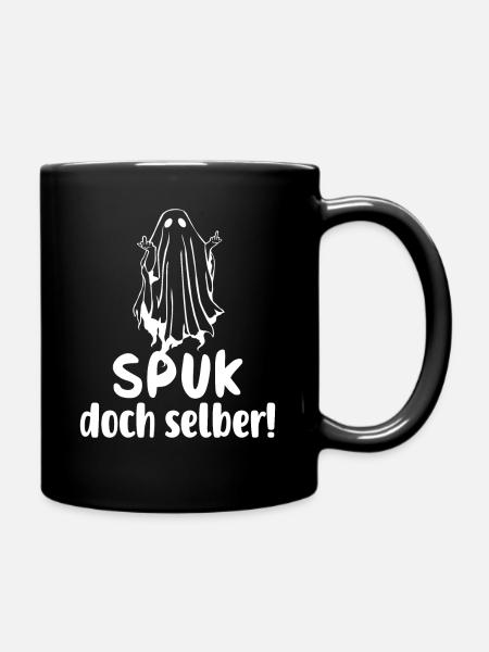 Spuk doch selber - Tasse einfarbig - Schwarz